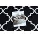 Alfombra de pasillo con refuerzo de goma Enrejado Trébol marroquí negro Trellis 67 cm 30350