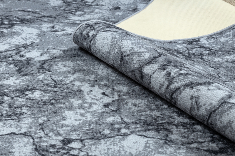 Antirutsch Teppich Teppichboden MARBLE Marmor Stein grau - Nach Maß