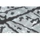 Teppich ZARA 0W7053 P50 140 - Strukturell zwei Ebenen aus Vlies grau