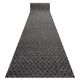 Alfombra TWIN 22994 geométrica, triangulos algodón, doble cara, Flecos ecológicos - antracita / crema