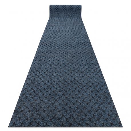 Tappeto TWIN 23002 ZigZag, cotone, bifacciale, Frange ecologiche - antracite / crema