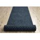 Tappeto TWIN 23002 ZigZag, cotone, bifacciale, Frange ecologiche - antracite / crema