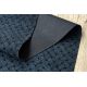 Tappeto TWIN 23002 ZigZag, cotone, bifacciale, Frange ecologiche - antracite / crema