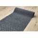 Teppich TWIN 22996 geometrisch, streifen Baumwolle, doppelseitig, Ökologische Fransen - schwarz / creme