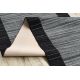 Exclusive EMERALD Carpet 7543 glamour, stylish geometric black / silver 