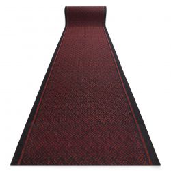 Covor TWIN 22992 geometric, bumbac, cu două fețe, Franjuri ecologice - antracit / crem
