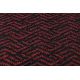 Carpet TWIN 22992 geometric, cotton, double-sided, Ecological fringes - anthracite / cream