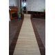 Alfombra de pasillo con refuerzo de goma STREIFEN 90 cm marrón