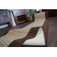 Alfombra de pasillo con refuerzo de goma 120 cm STREIFEN marrón