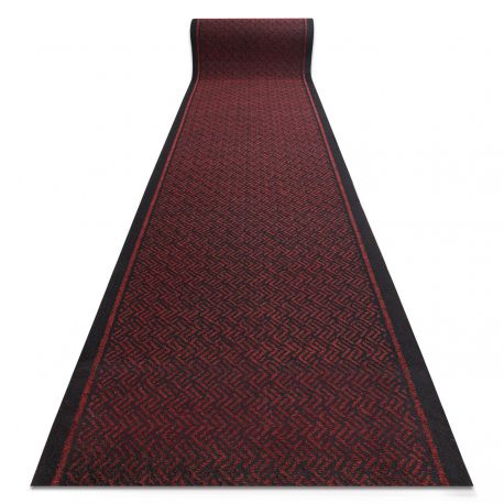 Runner - Doormat antislip 80 cm CORDOBA 3086 outdoor, indoor red