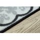 Csúszásgátló futó szőnyeg AZULEJO PATCHWORK, LISZABONI CSEMPEK szürke / fekete