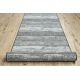 Runner anti-slip Wood planks grey