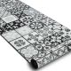 Läufer Antirutsch AZULEJO PATCHWORK, LISSABONFLIESEN grau / schwarz