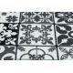 Läufer Antirutsch AZULEJO PATCHWORK, LISSABONFLIESEN grau / schwarz