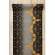 CHODNIK podgumowany 90 cm HEKSAGON czarny / złoty