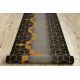 TAPIS DE COULOIR antidérapant 90 cm HEKSAGON Hexagone noir / or