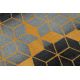 TAPIS DE COULOIR antidérapant 90 cm HEKSAGON Hexagone noir / or
