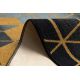 TAPIS DE COULOIR antidérapant 90 cm HEKSAGON Hexagone noir / or