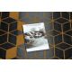 TAPIS DE COULOIR antidérapant 90 cm HEKSAGON Hexagone noir / or