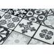 Pogumovaný behúň AZULEJO PATCHWORK vzor Lisabonské obklady sivá / čierna
