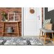 Runner anti-slip AZULEJO PATCHWORK, LISBON TILES grey / black