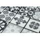 Runner anti-slip AZULEJO PATCHWORK, LISBON TILES grey / black