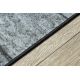 Alfombra de pasillo con refuerzo de goma 57 cm Madera tablero gris