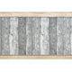 Läufer Antirutsch 90 cm Holz Tafel grau
