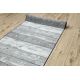 Läufer Antirutsch 110 cm Holz Tafel grau