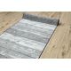 Runner anti-slip 133 cm Wood planks grey