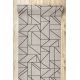 Vloerbekleding SISAL FLOORLUX patroon 20605 Driehoek, GEOMETRISCH zilver / zwart
