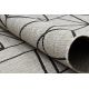 Sizala paklāji FLOORLUX dizains 20605 Trīsstūri, ģeometriskā sudrabs / melns