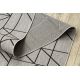 Traversa sisal Floorlux model 20605 Triunghiuri, Geometric argintiu si negru