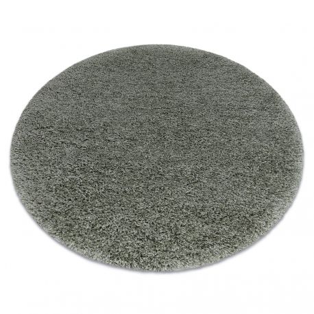 Carpet SUPREME Circle 51201040 shaggy 5cm olive green 