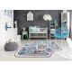 Tapete MATEO 8033/944 Moderno grego, quadro - estrutural cinza / bege