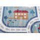 Tapete MATEO 8033/944 Moderno grego, quadro - estrutural cinza / bege