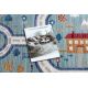 Tapete MATEO 8033/944 Moderno grego, quadro - estrutural cinza / bege