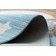 Barnmatta TOYS 75322 nallebjörn för barn - modern, oregelbunden form, marinblå - turkos / kräm