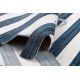 Moderný detský koberec TOYS 75324 KOTVA, nepravidelný tvar, krémová, tyrkysová , tmavo modrá