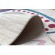 Children's carpet TOYS 75326 Butterflies for children - modern, irregular shape navy cream / red fuchsia