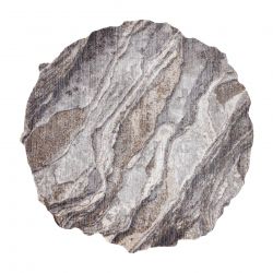 Covor TINE 75313C Rock, piatră - formă modernă, neregulată - gri inchis / gri deschis