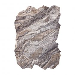 Tapete TINE 75313B Rocha pedra - forma moderna, irregular cinza escuro / cinza claro