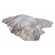 Alfombra TINE 75313B Roca, piedra - moderno, forma irregular gris oscuro / gris claro