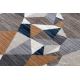 Carpet TINE 75419A Mosaic - modern, irregular shape grey / yellow