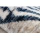 Moderní koberec TINE 75425B Rám, vintage, nepravidelný tvar, šedá, tmavě modrá