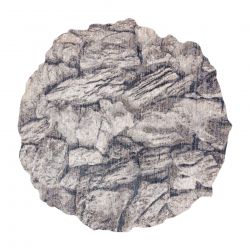 Covor TINE 75417B Rock, piatră - formă modernă, neregulată - cremă / gri