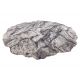Tappeto TINE 75417B Roccia, pietra - moderno, forma irregolare crema / grigio
