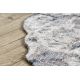 Carpet TINE 75417B Rock, stone - modern, irregular shape cream / grey