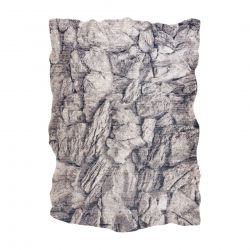 Alfombra TINE 75417A Roca, piedra - moderno, forma irregular crema / gris