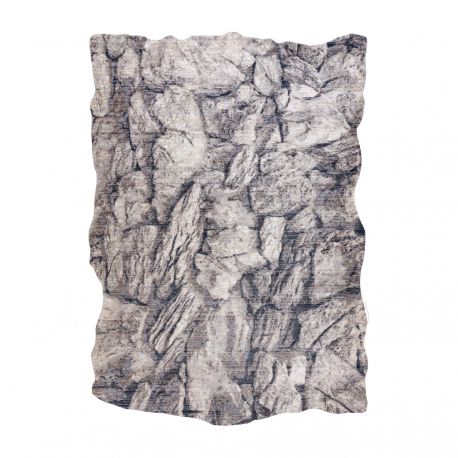 Χαλί TINE 75417A Rock, πέτρα - σύγχρονο, ακανόνιστο σχήμα κρέμα / γκρι